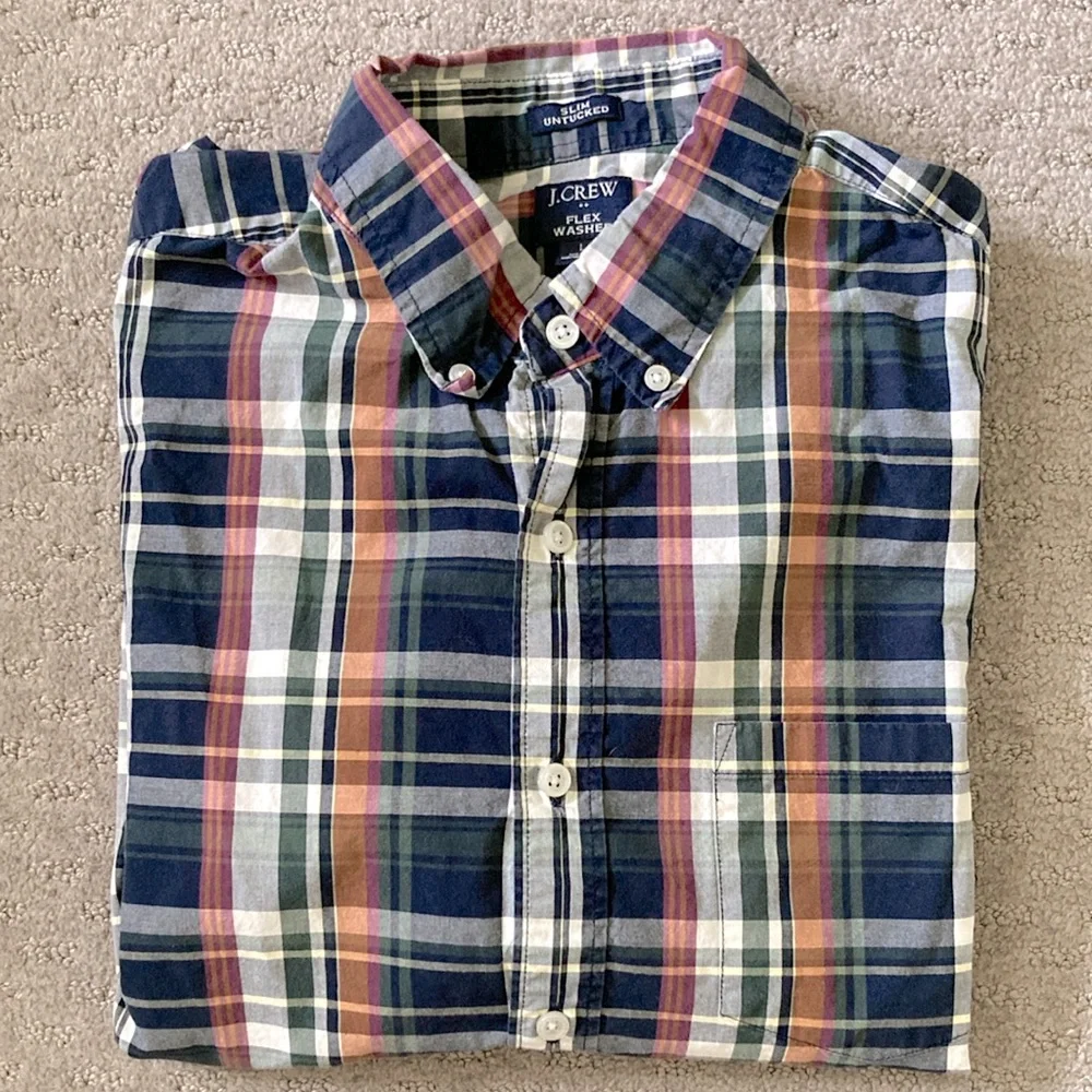 J.Crew Slim Untucked Plaid shirt